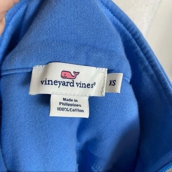 Vineyard Vines • Blue and White Plaid Shoulder Pullover - Picture 6 of 8